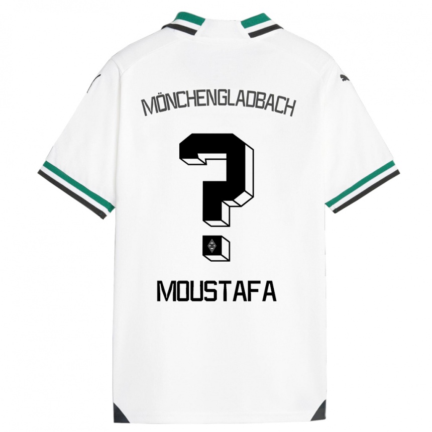 Niño Fútbol Camiseta Seif Ashraf Moustafa #0 Blanco Verde 1ª Equipación 2023/24 Perú