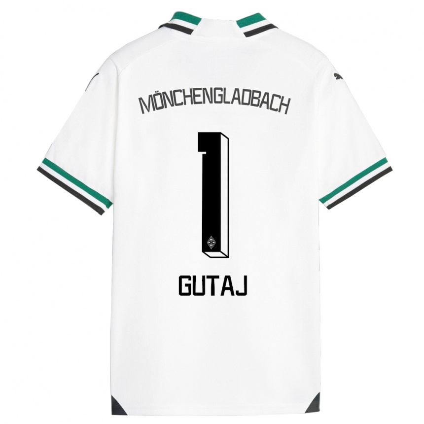 Niño Fútbol Camiseta Lindsay Gutaj #1 Blanco Verde 1ª Equipación 2023/24 Perú