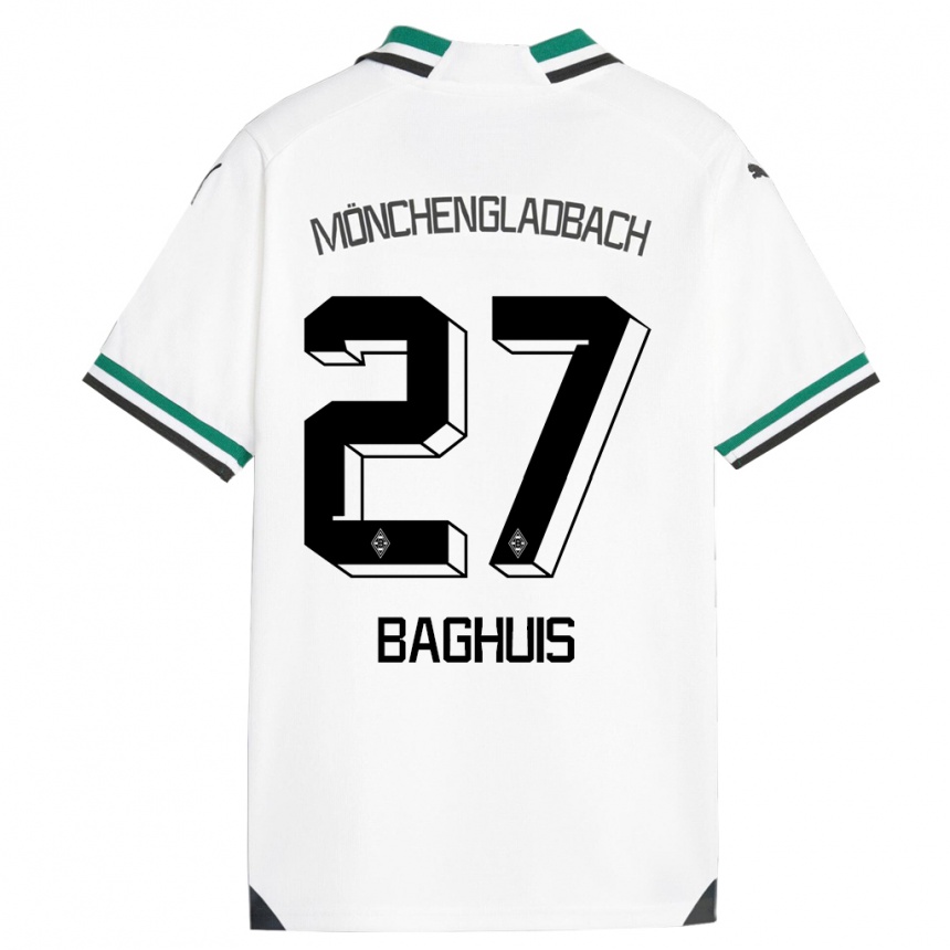 Niño Fútbol Camiseta Chantal Baghuis #27 Blanco Verde 1ª Equipación 2023/24 Perú