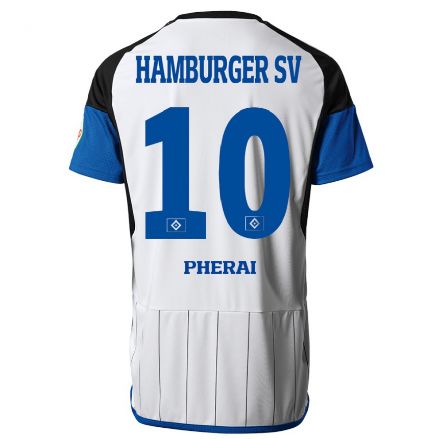 Niño Fútbol Camiseta Immanuel Pherai #10 Blanco 1ª Equipación 2023/24 Perú