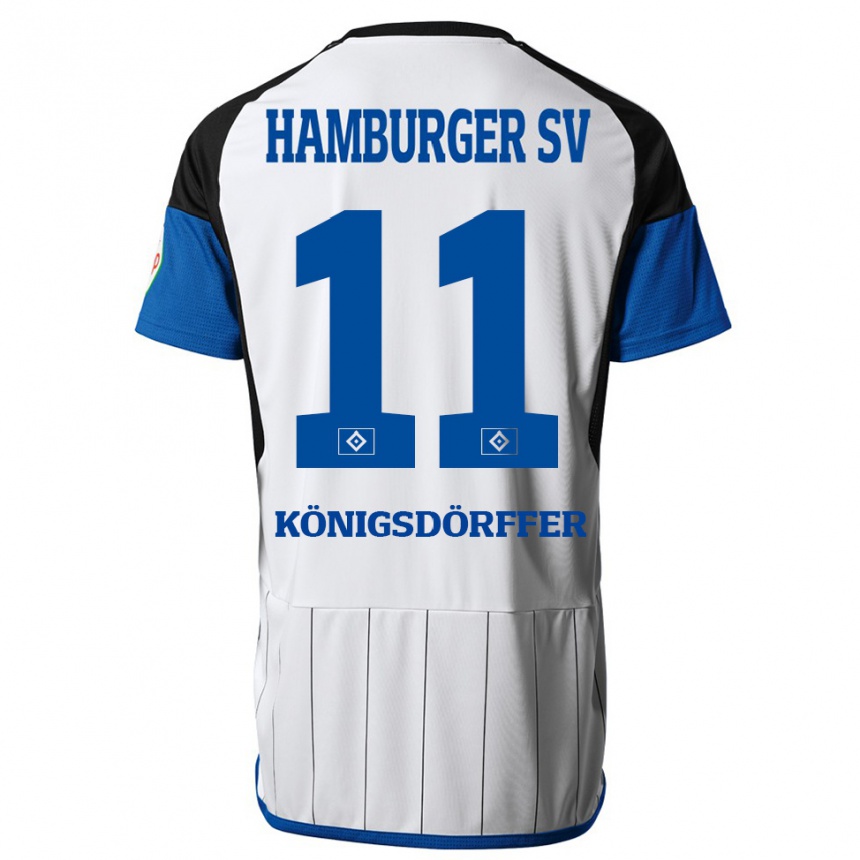 Niño Fútbol Camiseta Ransford Königsdörffer #11 Blanco 1ª Equipación 2023/24 Perú