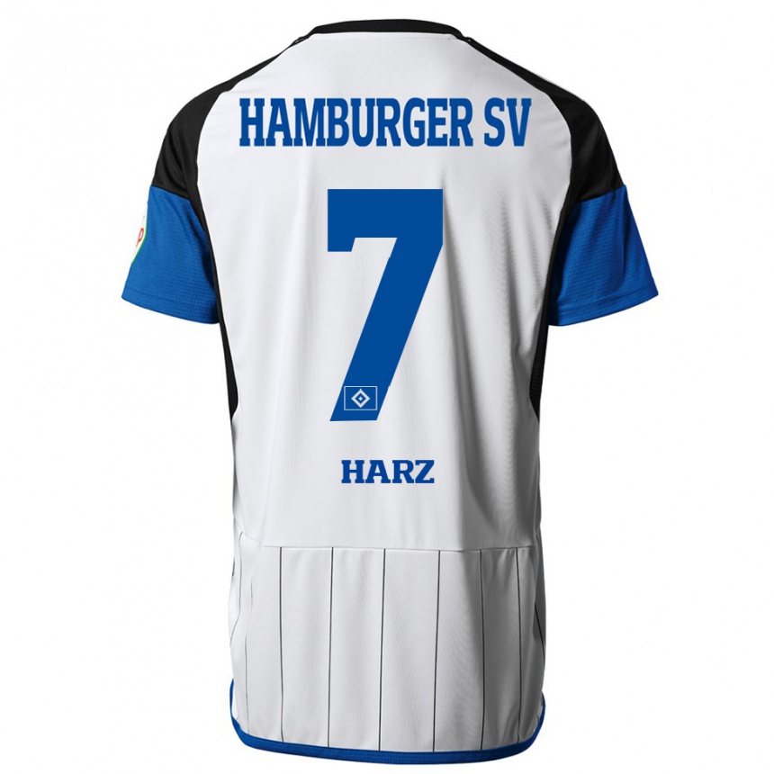 Niño Fútbol Camiseta Theo Harz #7 Blanco 1ª Equipación 2023/24 Perú