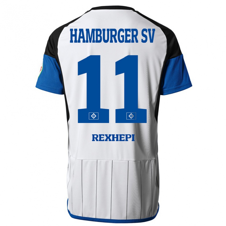 Niño Fútbol Camiseta Arlind Rexhepi #11 Blanco 1ª Equipación 2023/24 Perú