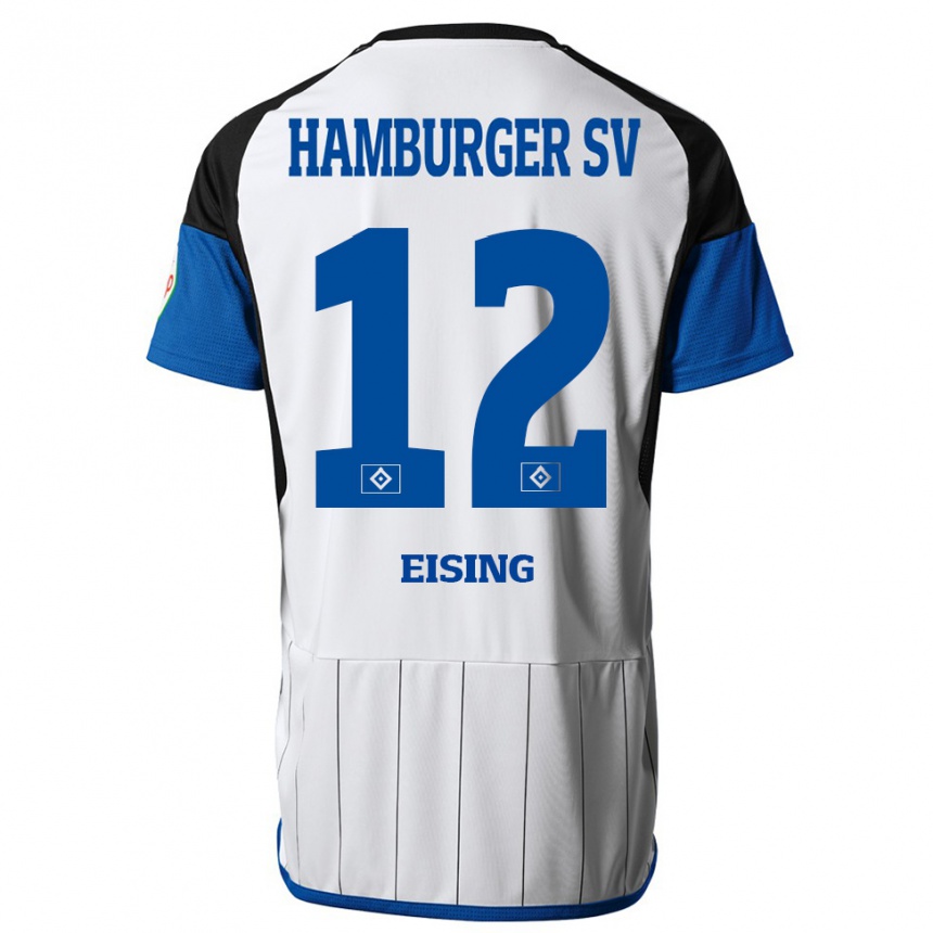 Niño Fútbol Camiseta Luis Eising #12 Blanco 1ª Equipación 2023/24 Perú