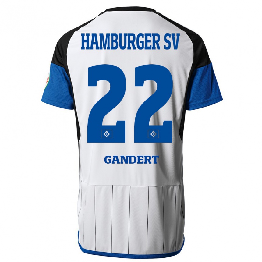 Niño Fútbol Camiseta Jeremy Gandert #22 Blanco 1ª Equipación 2023/24 Perú