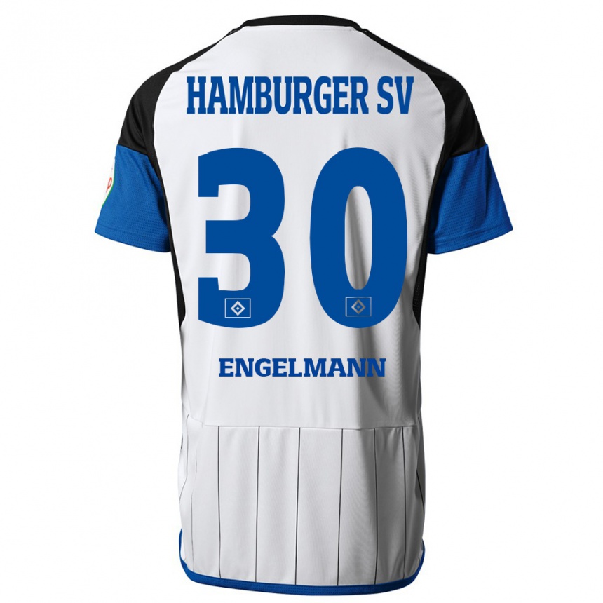 Niño Fútbol Camiseta Timon Engelmann #30 Blanco 1ª Equipación 2023/24 Perú