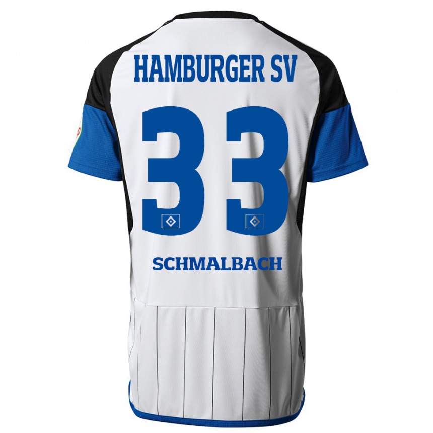 Niño Fútbol Camiseta Sebastian Schmalbach #33 Blanco 1ª Equipación 2023/24 Perú