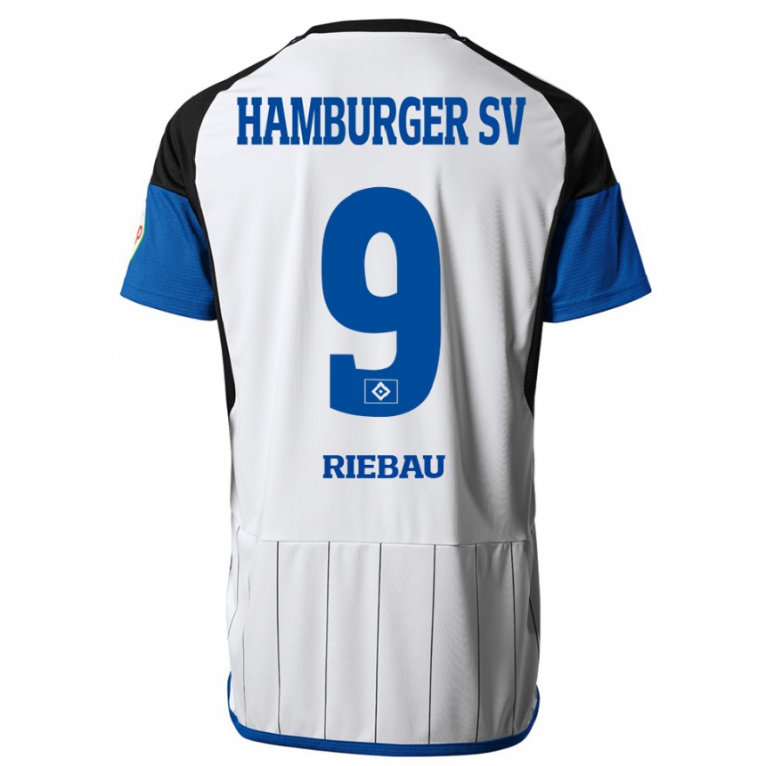 Niño Fútbol Camiseta Henry Riebau #9 Blanco 1ª Equipación 2023/24 Perú