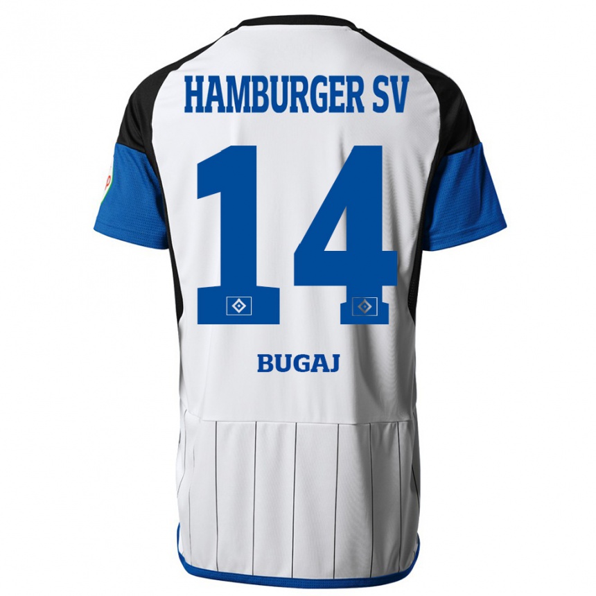 Niño Fútbol Camiseta Jan-Luca Bugaj #14 Blanco 1ª Equipación 2023/24 Perú