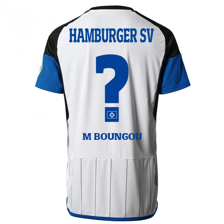 Niño Fútbol Camiseta Edmond Loubongo-M'boungou #0 Blanco 1ª Equipación 2023/24 Perú