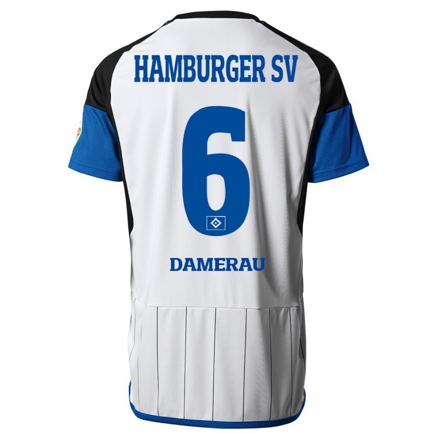 Niño Fútbol Camiseta Alexander Werner Damerau #6 Blanco 1ª Equipación 2023/24 Perú