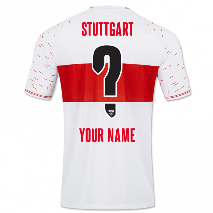 Niño Fútbol Camiseta Su Nombre #0 Blanco 1ª Equipación 2023/24 Perú