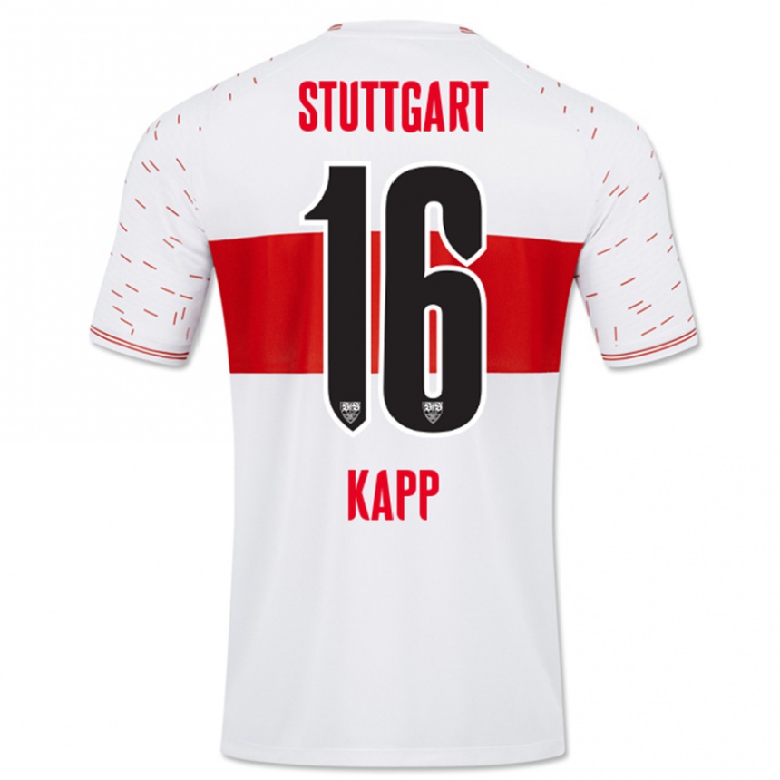 Niño Fútbol Camiseta Patrick Kapp #16 Blanco 1ª Equipación 2023/24 Perú