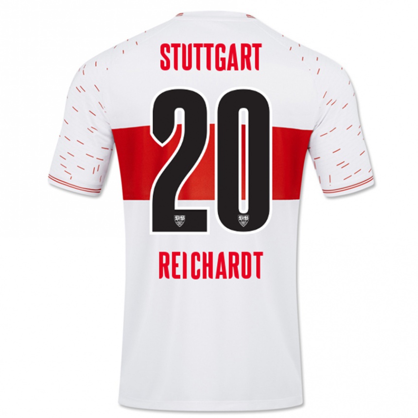 Niño Fútbol Camiseta Leon Reichardt #20 Blanco 1ª Equipación 2023/24 Perú