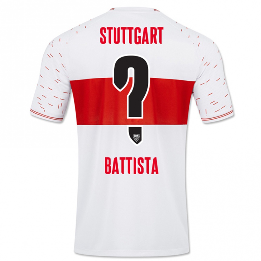 Niño Fútbol Camiseta Luca Battista #0 Blanco 1ª Equipación 2023/24 Perú