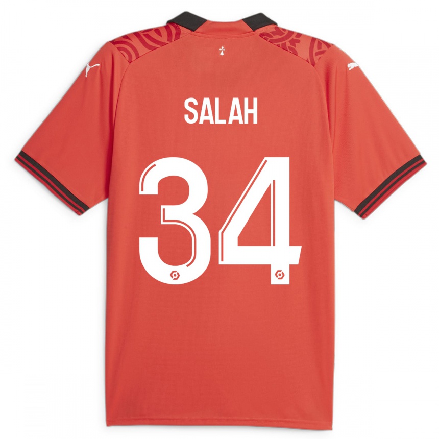 Niño Fútbol Camiseta Ibrahim Salah #34 Rojo 1ª Equipación 2023/24 Perú