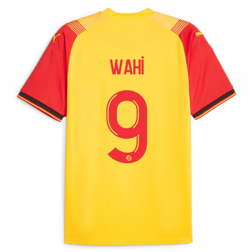 Niño Fútbol Camiseta Elye Wahi #9 Amarillo 1ª Equipación 2023/24 Perú