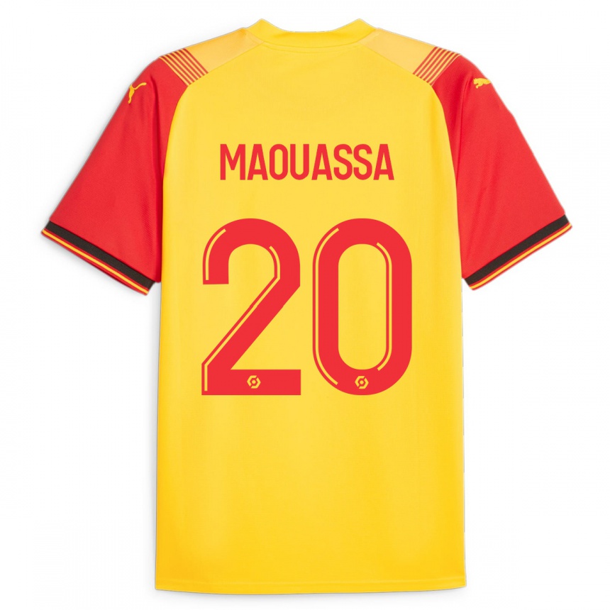 Niño Fútbol Camiseta Faitout Maouassa #20 Amarillo 1ª Equipación 2023/24 Perú