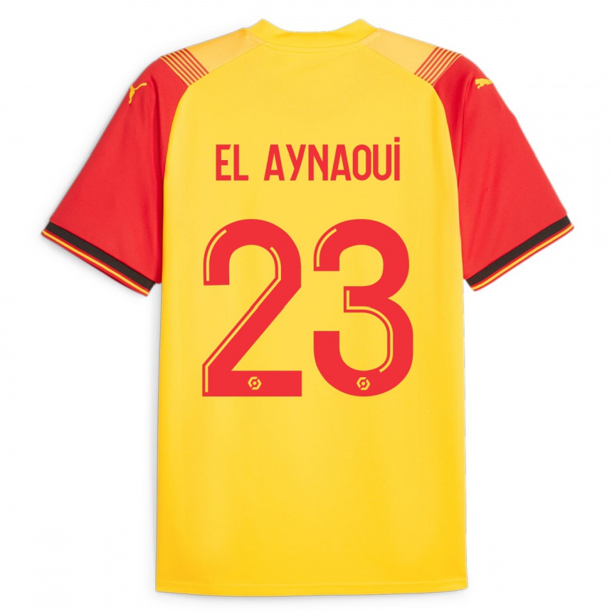 Niño Fútbol Camiseta Neil El Aynaoui #23 Amarillo 1ª Equipación 2023/24 Perú