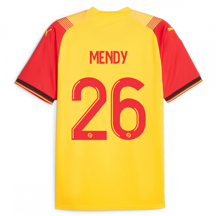 Niño Fútbol Camiseta Nampalys Mendy #26 Amarillo 1ª Equipación 2023/24 Perú