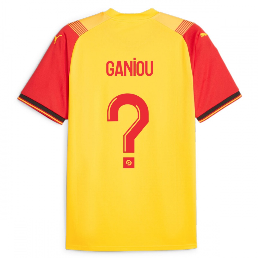 Niño Fútbol Camiseta Ismaëlo Ganiou #0 Amarillo 1ª Equipación 2023/24 Perú