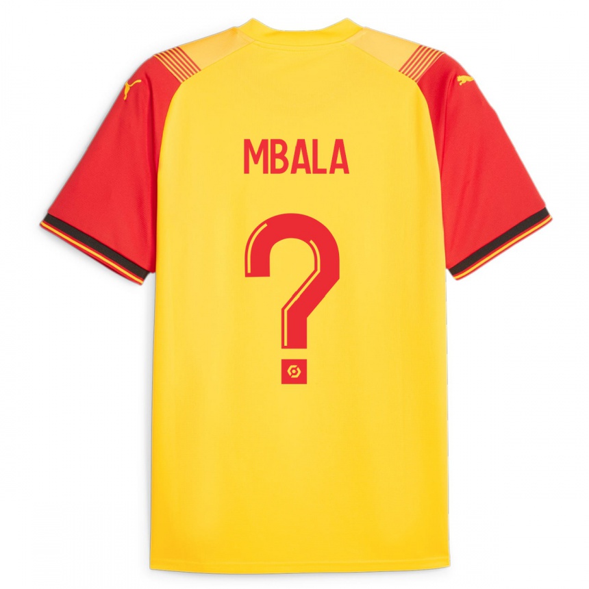 Niño Fútbol Camiseta Keny Mbala #0 Amarillo 1ª Equipación 2023/24 Perú