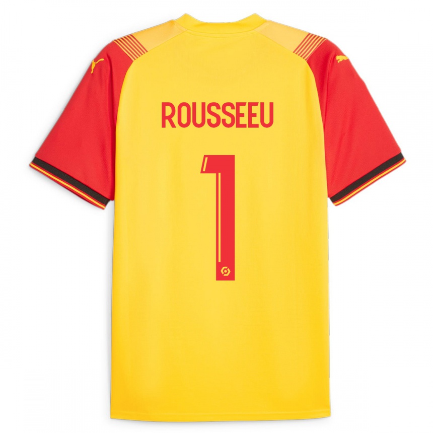 Niño Fútbol Camiseta Justine Rousseeu #1 Amarillo 1ª Equipación 2023/24 Perú