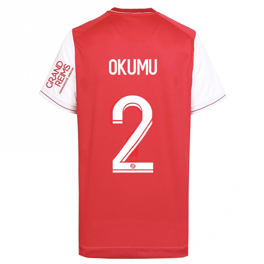 Niño Fútbol Camiseta Joseph Okumu #2 Rojo 1ª Equipación 2023/24 Perú