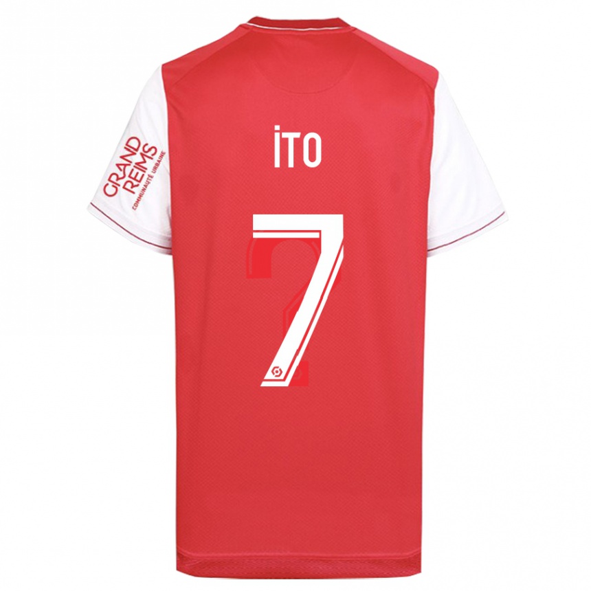 Niño Fútbol Camiseta Junya Ito #7 Rojo 1ª Equipación 2023/24 Perú