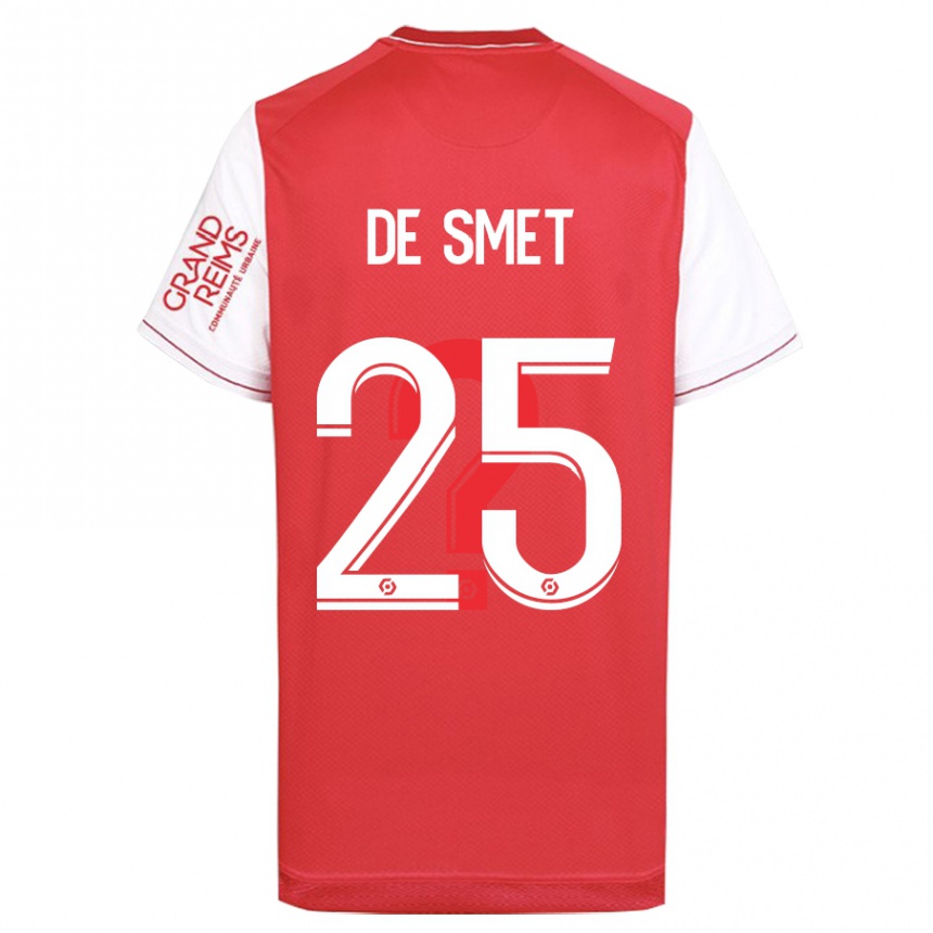 Niño Fútbol Camiseta Thibault De Smet #25 Rojo 1ª Equipación 2023/24 Perú