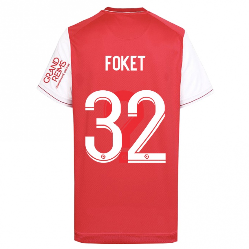 Niño Fútbol Camiseta Thomas Foket #32 Rojo 1ª Equipación 2023/24 Perú