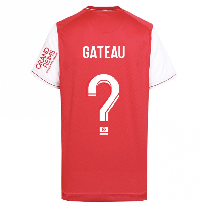 Niño Fútbol Camiseta Maxence Gateau #0 Rojo 1ª Equipación 2023/24 Perú