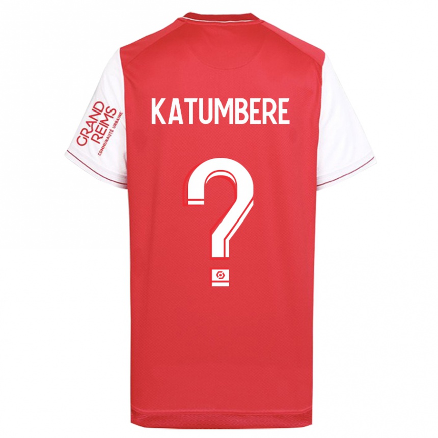 Niño Fútbol Camiseta Noah Katumbere #0 Rojo 1ª Equipación 2023/24 Perú