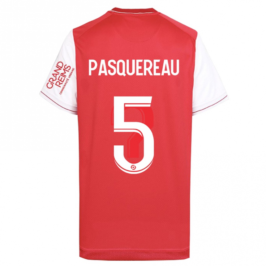 Niño Fútbol Camiseta Julie Pasquereau #5 Rojo 1ª Equipación 2023/24 Perú