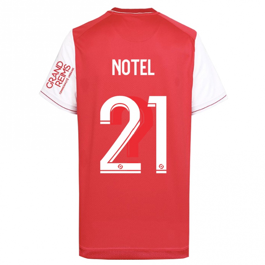 Niño Fútbol Camiseta Lea Notel #21 Rojo 1ª Equipación 2023/24 Perú