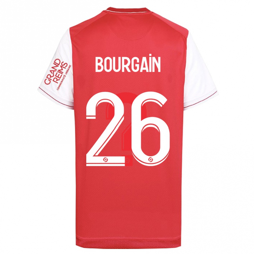 Niño Fútbol Camiseta Lea Bourgain #26 Rojo 1ª Equipación 2023/24 Perú