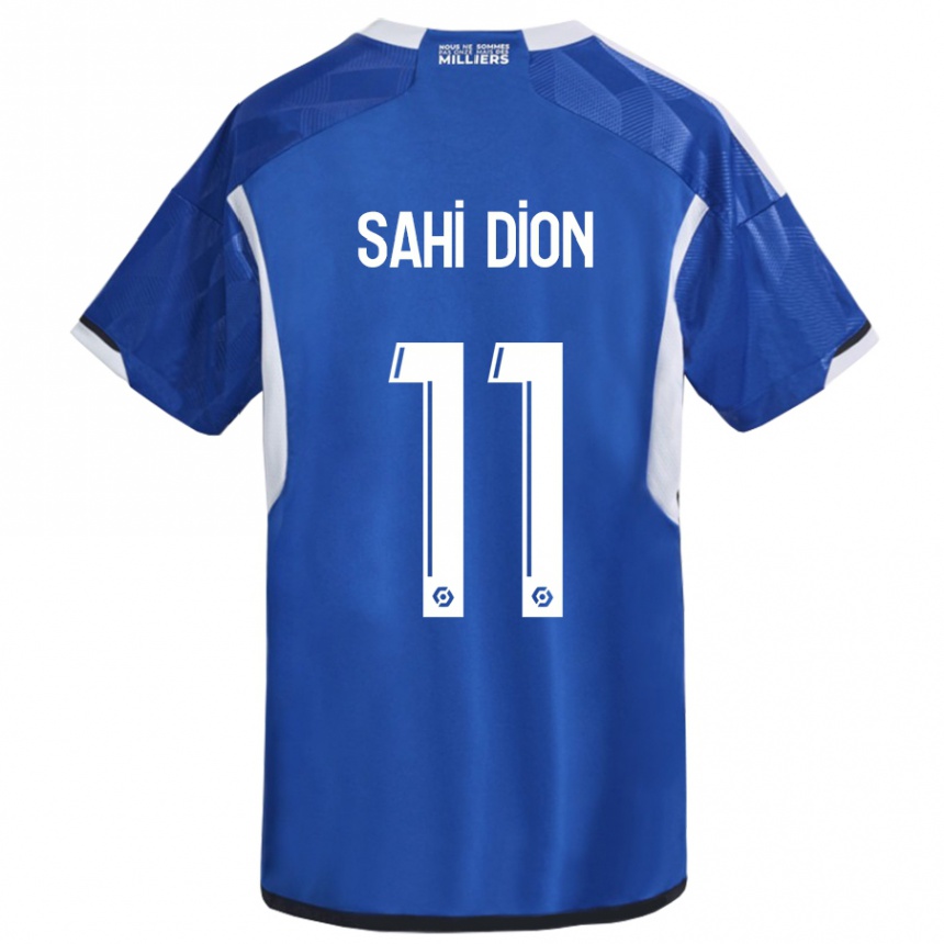 Niño Fútbol Camiseta Moïse Sahi Dion #11 Azul 1ª Equipación 2023/24 Perú