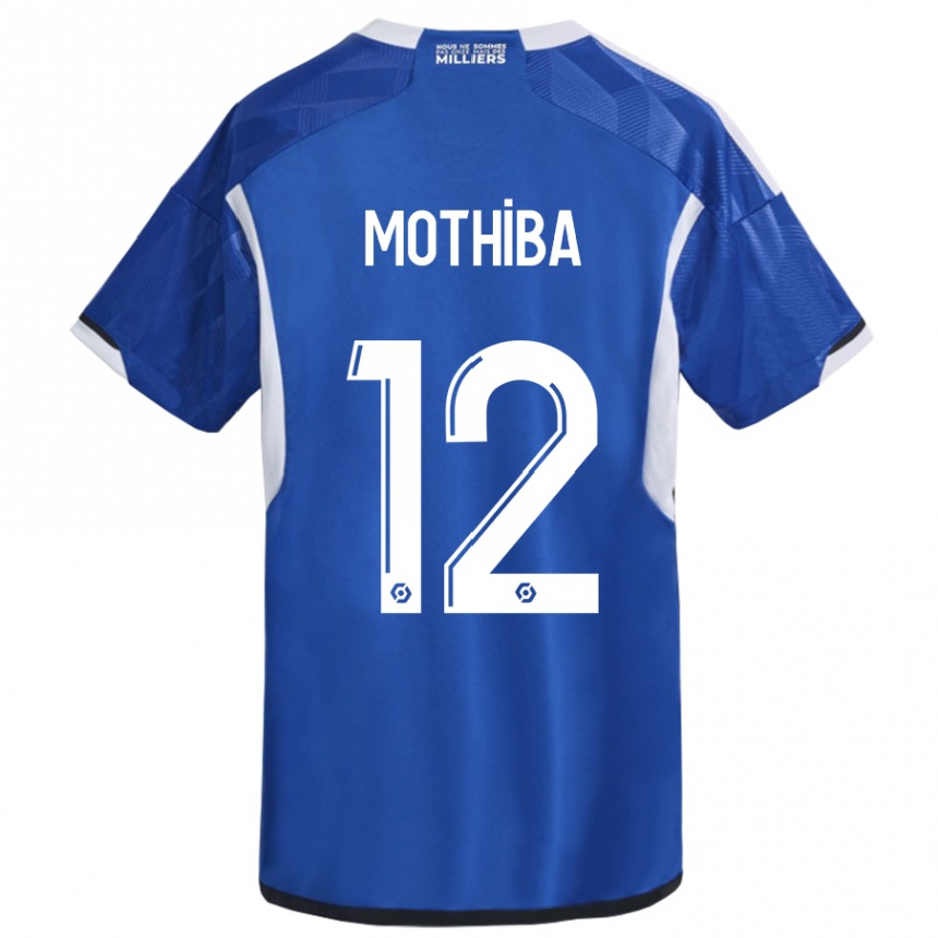 Niño Fútbol Camiseta Lebo Mothiba #12 Azul 1ª Equipación 2023/24 Perú