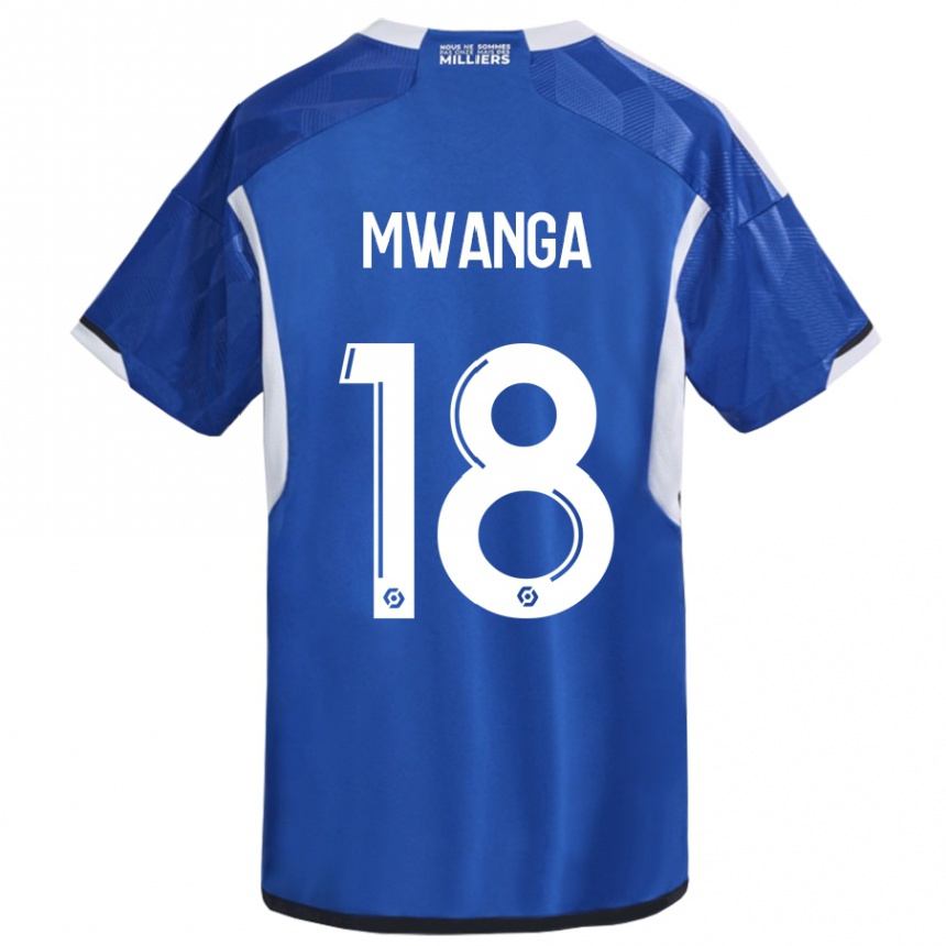 Niño Fútbol Camiseta Junior Mwanga #18 Azul 1ª Equipación 2023/24 Perú