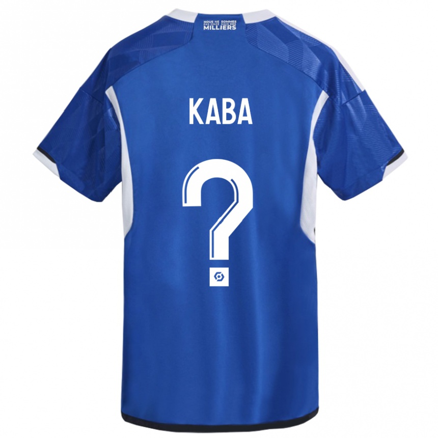 Niño Fútbol Camiseta Kanfory Kaba #0 Azul 1ª Equipación 2023/24 Perú