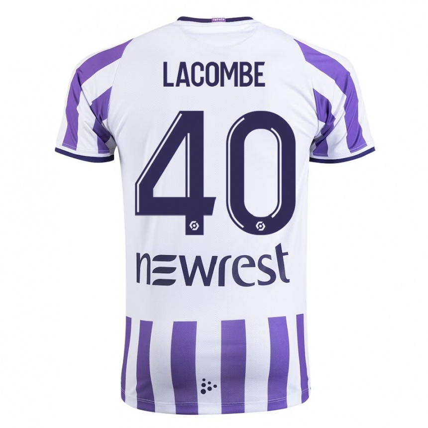 Niño Fútbol Camiseta Justin Lacombe #40 Blanco 1ª Equipación 2023/24 Perú