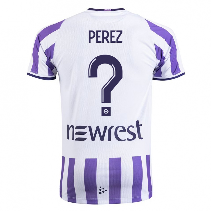 Niño Fútbol Camiseta Giacomo Perez #0 Blanco 1ª Equipación 2023/24 Perú