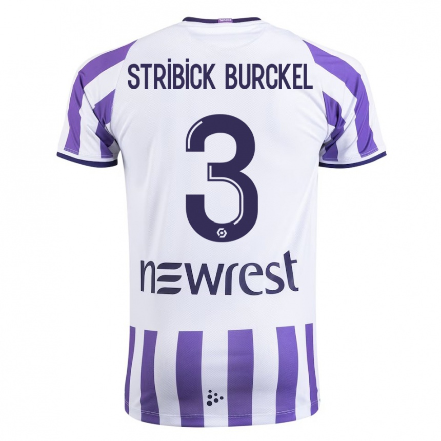 Niño Fútbol Camiseta Laetitia Stribick-Burckel #3 Blanco 1ª Equipación 2023/24 Perú