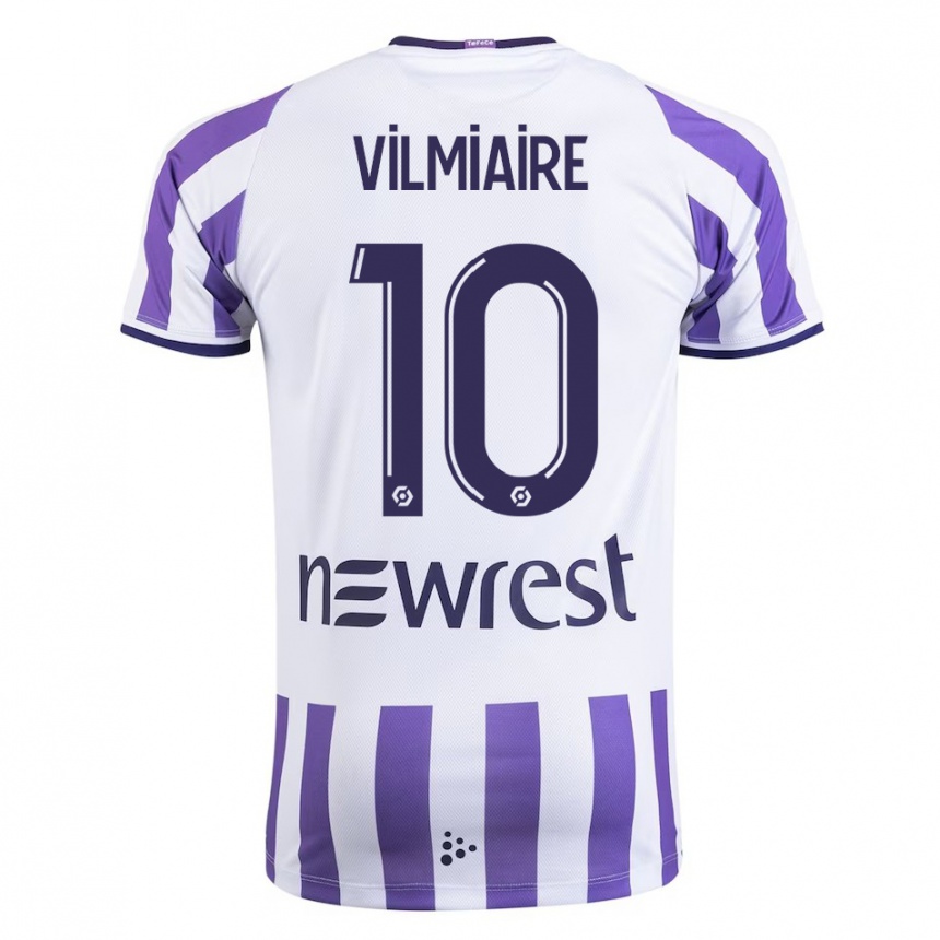 Niño Fútbol Camiseta Kelly Vilmiaire #10 Blanco 1ª Equipación 2023/24 Perú