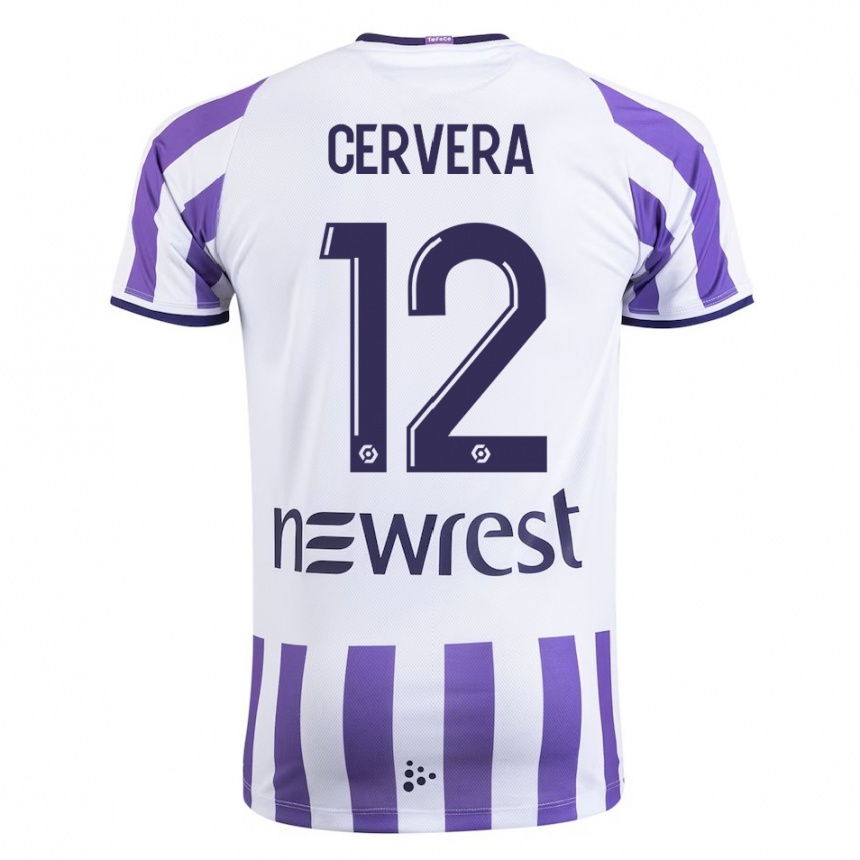 Niño Fútbol Camiseta Laurianne Cervera #12 Blanco 1ª Equipación 2023/24 Perú