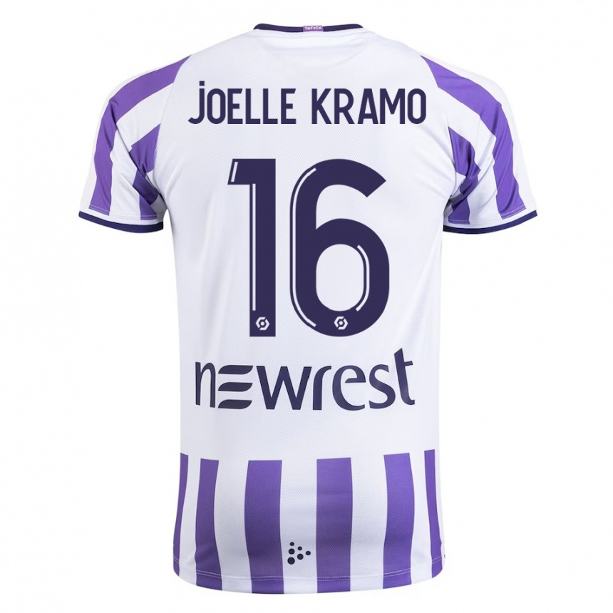 Niño Fútbol Camiseta Marie Joelle Kramo #16 Blanco 1ª Equipación 2023/24 Perú