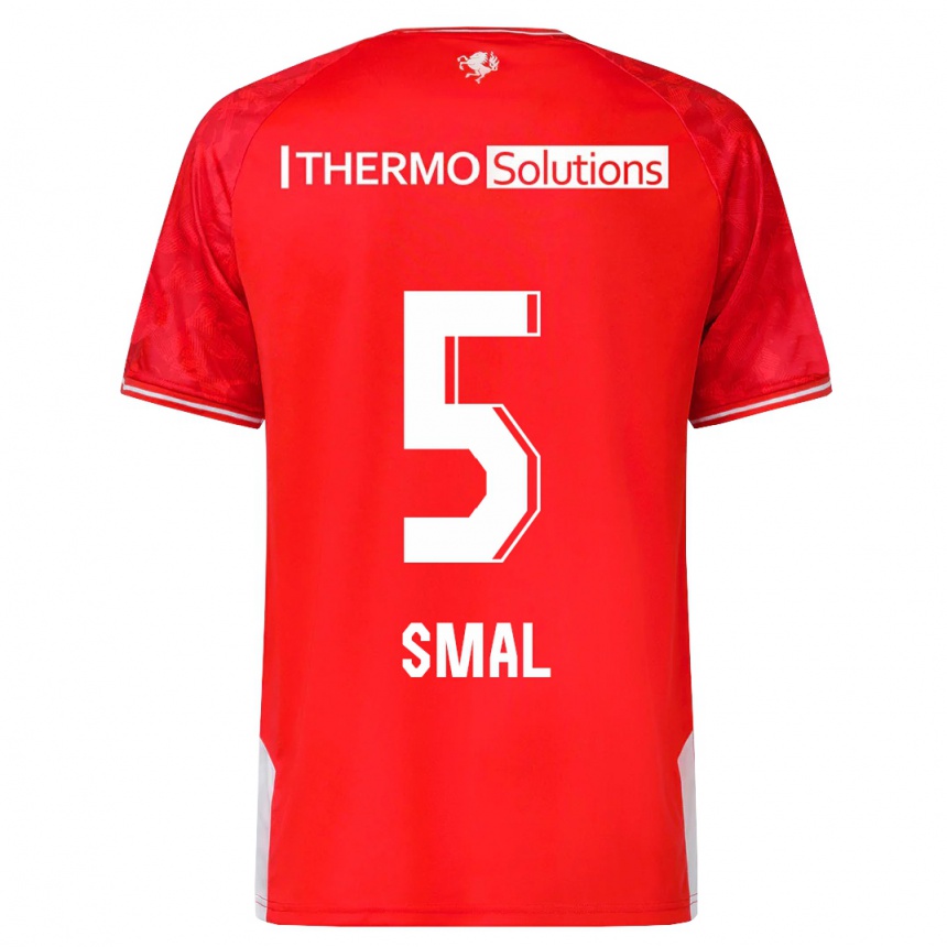 Niño Fútbol Camiseta Gijs Smal #5 Rojo 1ª Equipación 2023/24 Perú