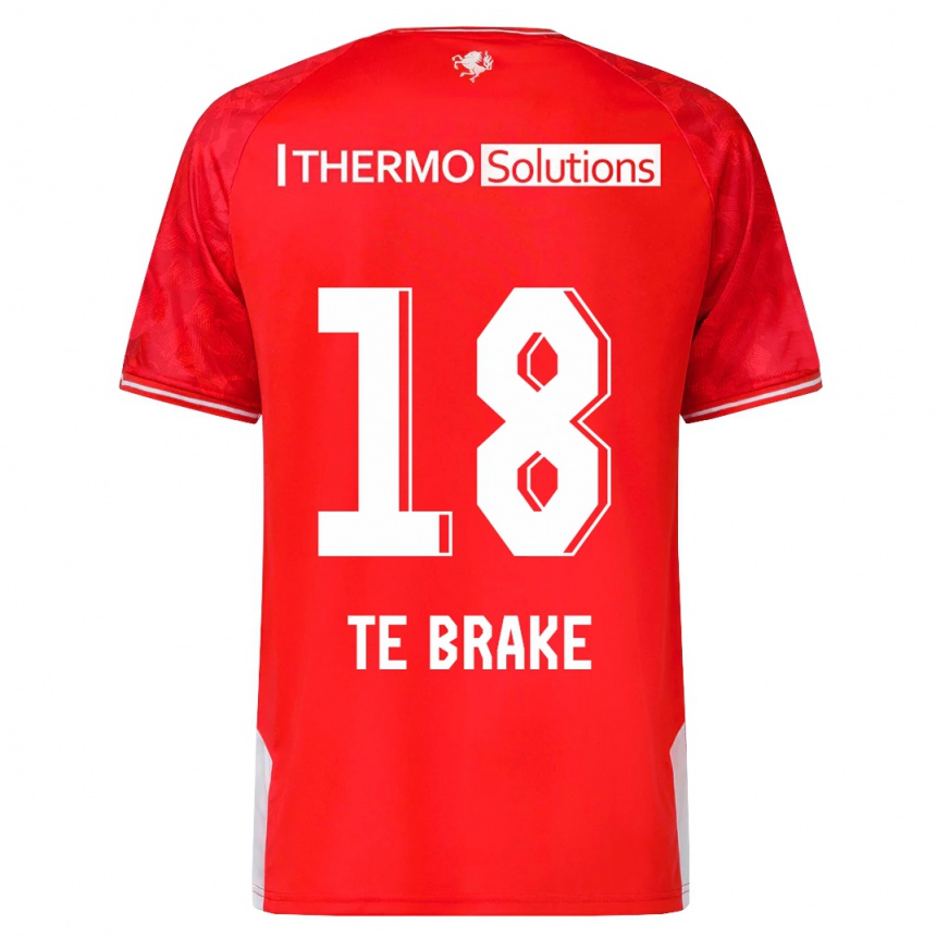 Niño Fútbol Camiseta Sophie Te Brake #18 Rojo 1ª Equipación 2023/24 Perú