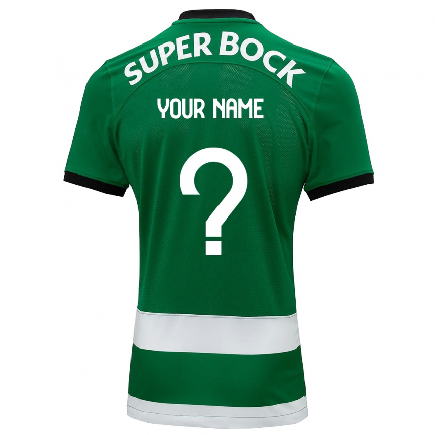 Niño Fútbol Camiseta Su Nombre #0 Verde 1ª Equipación 2023/24 Perú