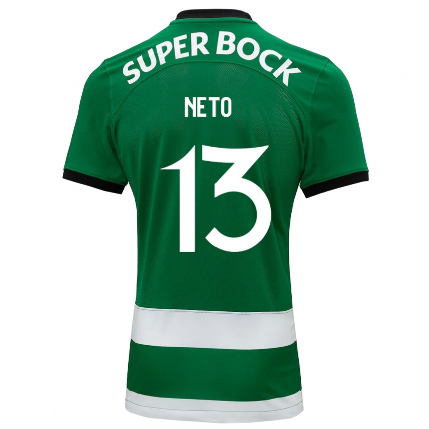 Niño Fútbol Camiseta Luís Neto #13 Verde 1ª Equipación 2023/24 Perú